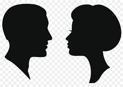 Silhouette Female Man Clip art - Man Woman Head Silhouette png download - 1424*1000 - Free ...