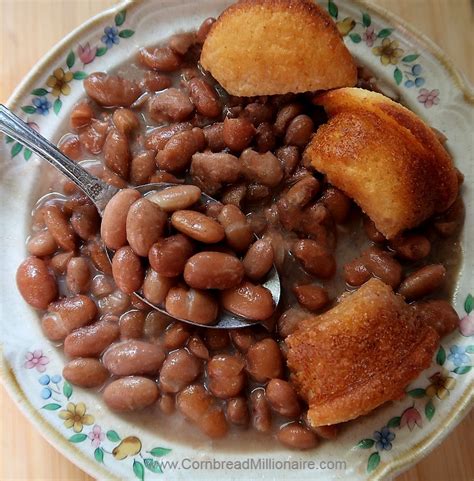 Southern Pinto Beans - Cornbread Millionaire