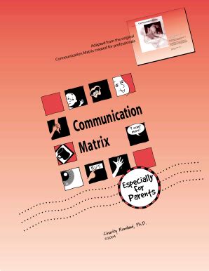 Communication Matrix Pdf - Fill Online, Printable, Fillable, Blank ...