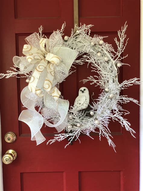 Rustic Winter Wreath for Front Door White Christmas Wreath | Etsy | White christmas wreath ...