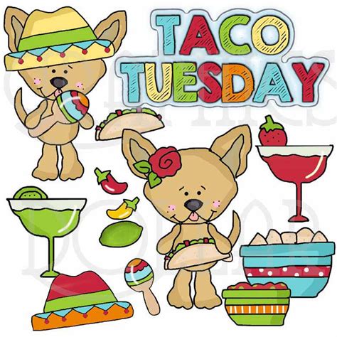 Taco Tuesday Clip Art - Graphics Dollar