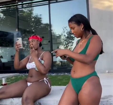 Tems, Ayra Starr Flaunt Bikini Bodies As They Link Up In New Video ...