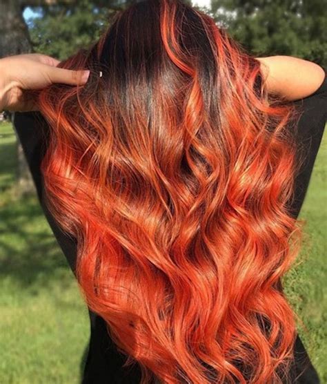 The Burnt Orange Hair Color Trend is Here to Heat Up Your Spring Days | Burnt orange hair color ...