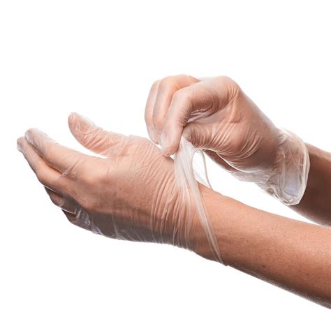 Clear Latex-Free Vinyl Disposable Exam Gloves (XL) - Box of 100 ...