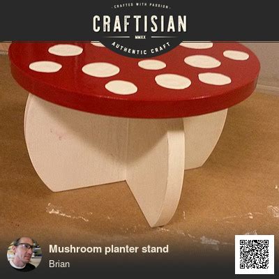Mushroom planter stand - Woodworking Project by Brian - Craftisian