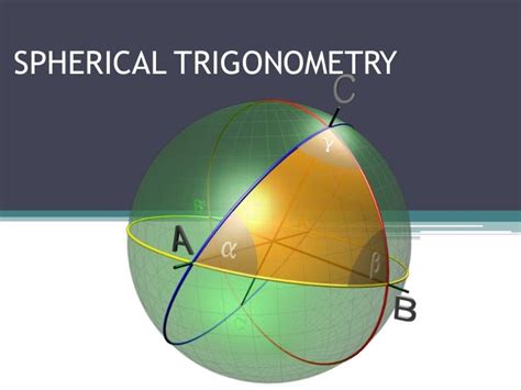 spherical triangles