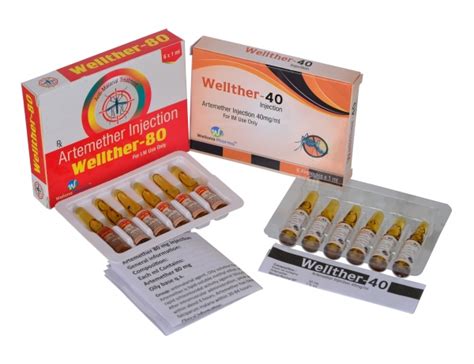 Artemether-80 Injection Manufacturers, Suppliers in India - Wellona Pharma