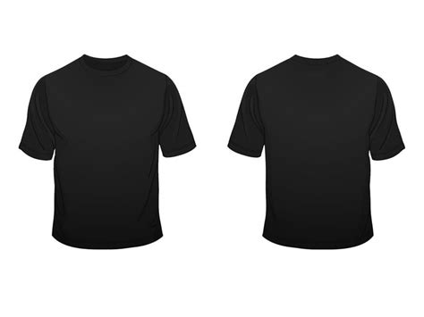 Black T Shirt Layout