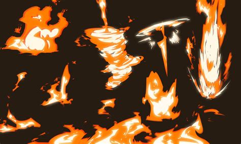 an orange and black background with different shapes