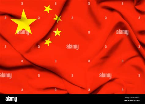 China waving flag Stock Photo - Alamy