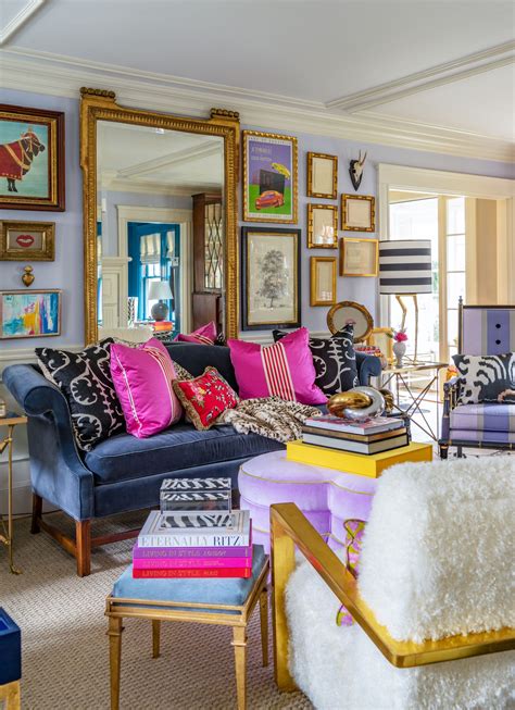 Vibrant Living Room Inspiration by Liz Caan & Co. | Eclectic living ...