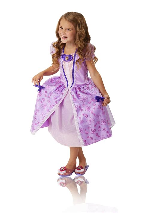 Sofia the First Royal Curtsy Dress Purple Fits sizes 4-6x. Ages 3+- Buy Online in United Arab ...