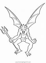 Imp Demon Coloring Page For Kids  Free Imps Printable Pages sketch template