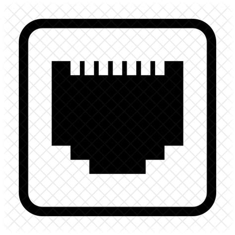 Ethernet Port Icon #174665 - Free Icons Library