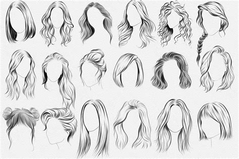 Hair Ideas in 2021 | Girl hair drawing, Hair illustration, Ponytail drawing