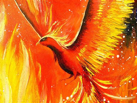 Painting "Phoenix" | Artist Olha Darchuk | Jose Art Gallery