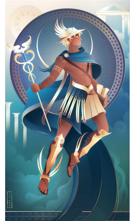 Hermes ~ Greek Mythology by Yliade on DeviantArt in 2020 | Greek mythology art, Greek mythology ...