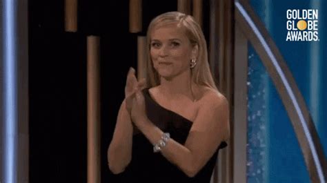 Reese Witherspoon Applause GIF by Golden Globes - Find & Share on GIPHY