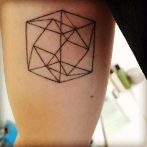 Tattoo uploaded by Margaux • my tesseract #tesseract #tesseractband # ...