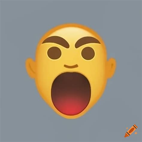 Angry man emoji on Craiyon