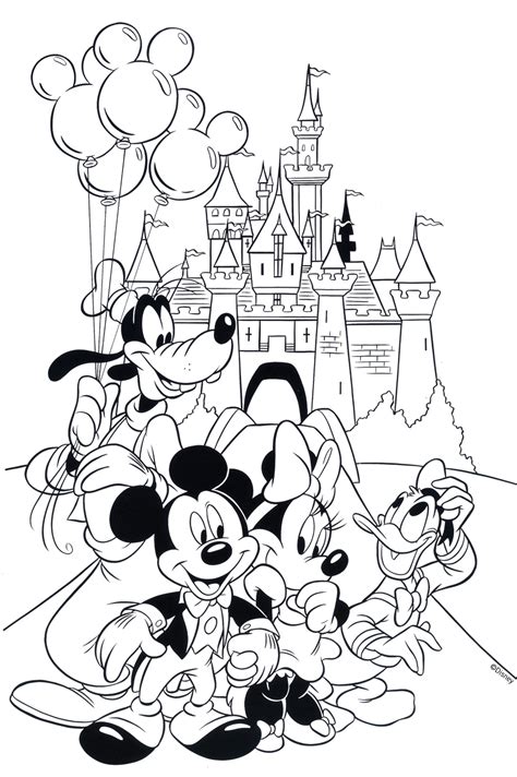 #Free Disney Coloring Page! #Printable | Disney coloring pages, Mickey coloring pages, Mickey ...