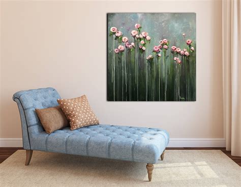 Big Flowers Art Work Original Large Oil Painting Handmade - Etsy