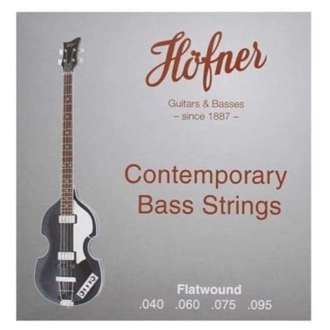 Hofner HCT Violin Bass Strings Flat Wound, 40-95 at Gear4music