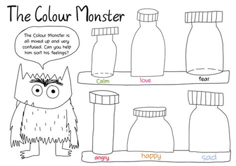 The Colour Monster Feelings Activity | Teaching Resources