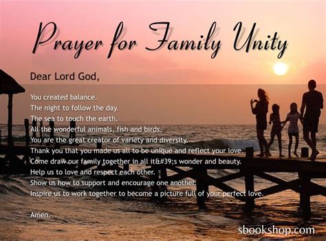 A Prayer For Family Unity - CHURCHGISTS.COM