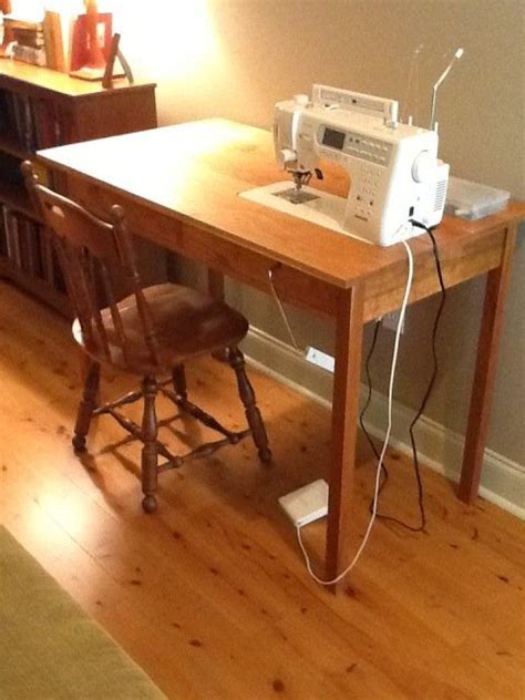 diy sewing machine table. LOVE this idea...uh oh...now I'm thinking where's the saw...hmmm I ...