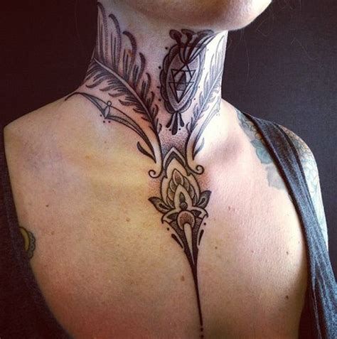 Extend the design up your neck to make it a "choker." | Tatuajes cuello ...