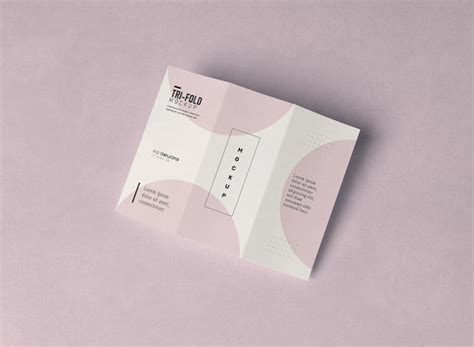 Free PSD | Tri fold brochure mockup