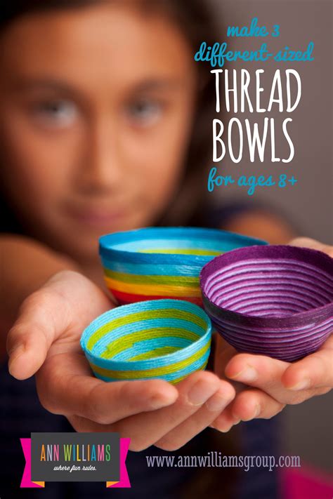 mini thread bowls- perfect for rings n' things! Crafts For 3 Year Olds ...