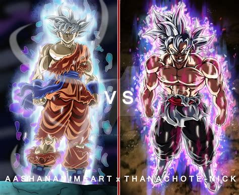 Collab#2 : Goku vs Goku Black (Ultra Instinct) by Thanachote-Nick on ...