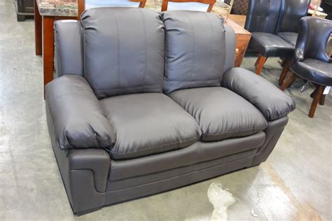 NEW ASHLEY DESIGN BROWN LEATHER CONTEMPORARY COMFORTABLE SEATING ...