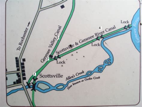 Scottsville & Genesee River Canal: Scottsville and Genesee River Canal Map