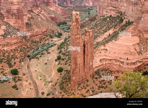 Spider Rock and Canyon de Chelly from Spider Rock Overlook.Canyon de Chelly, Arizona Stock Photo ...