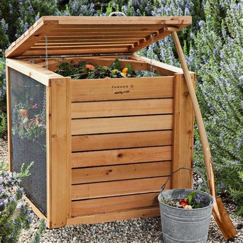 Williams-Sonoma - Farmer D Cedar Composter | Garden compost, Diy garden furniture, Compost bin diy