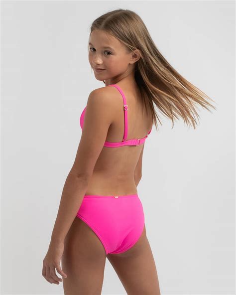 Topanga Girls' Jojo Bikini In Pink Punch | City Beach Australia