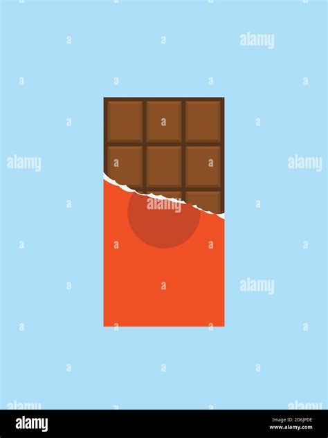 Chocolate bar icon, modern minimal flat design style, vector illustration Stock Vector Image ...