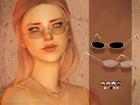 Magnolia-C - Kimmy Glasses | Sims 4 piercings, Sims 4, Sims 4 cc packs