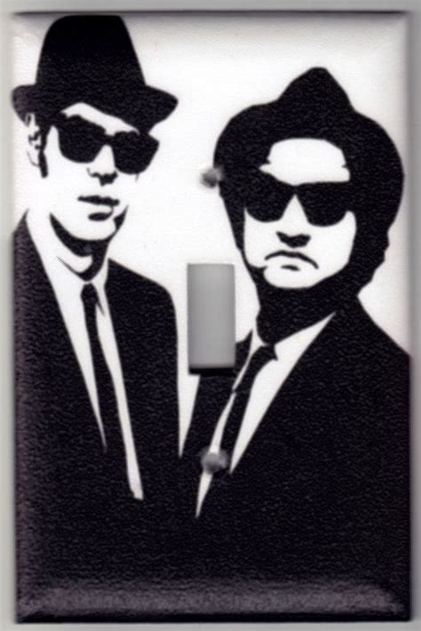 Blues Brothers Silhouette Switchplate Cover by SpottedDogStudios | Switch plates, Light switch ...