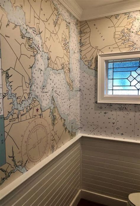 Nautical Office, Nautical Bath, Nautical Wallpaper, Map Wallpaper ...