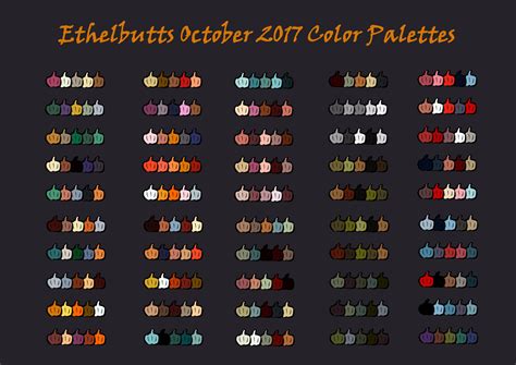 Halloween Color Palettes 2017 — Weasyl