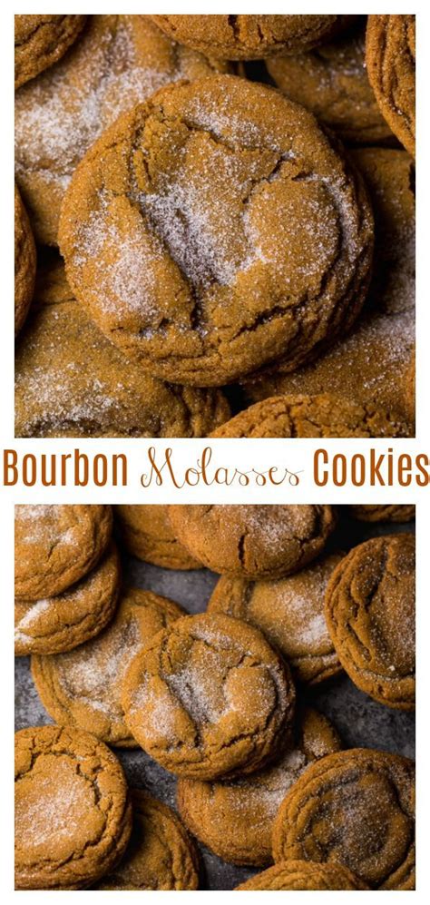 Bourbon Molasses Cookies - Baker by Nature | Molasses cookies recipe, Bourbon recipes, Ginger ...