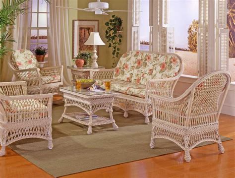 Arlington Indoor Wicker Furniture Sets (3 Colors) (a little smaller ...