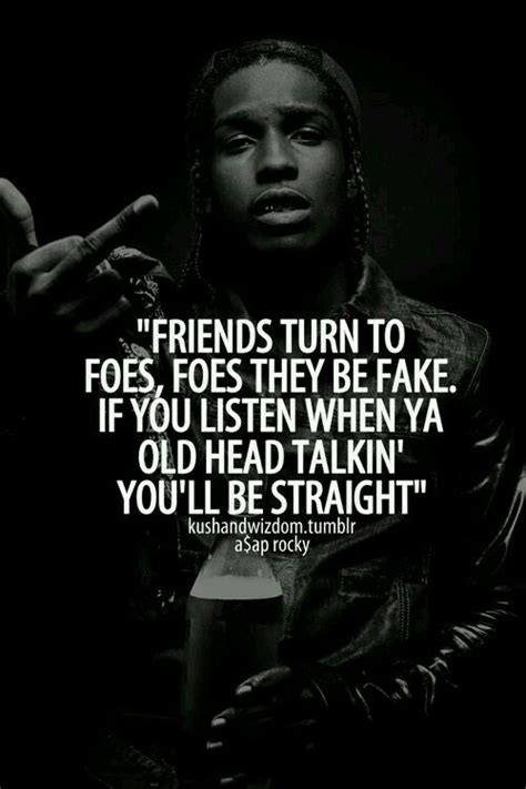 ASAP ROCKY | Rocky quotes, Rapper quotes, Gangsta quotes