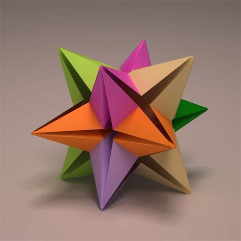 3d Star Origami - himmelfahrt ferien