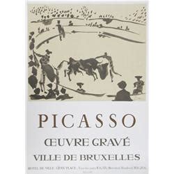 Pablo Picasso, Oeuvre Grave, Silkscreen Poster