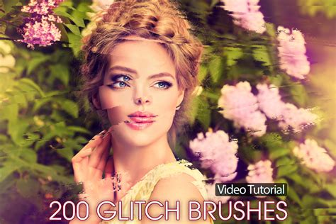 200 Glitch Brushes Photoshop, Anaglyph 3D, Photography Distorted - FilterGrade